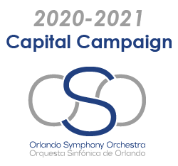 image 2020-2021 Capital Campaign with Orlando Symphony Orchestra logo below it